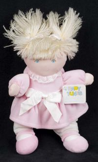 Eden Baby Tunes Musical Girl Doll Pink Dress Blonde Hair Musical Plush Love